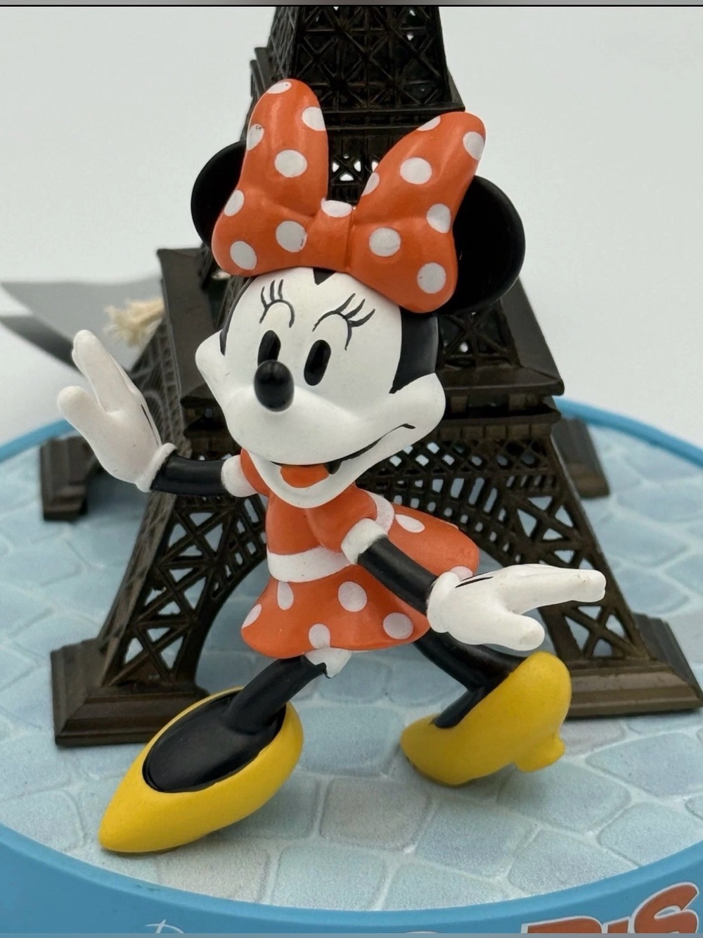 NEW Disney Parks Minnie Mouse Eiffel Tower Paris Figure Figurine Statue 8" - Picture 3 of 7